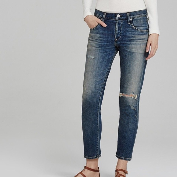 Citizens of Humanity Elsa Mid-Rise Slim Fit Crop - Picture 1 of 6
